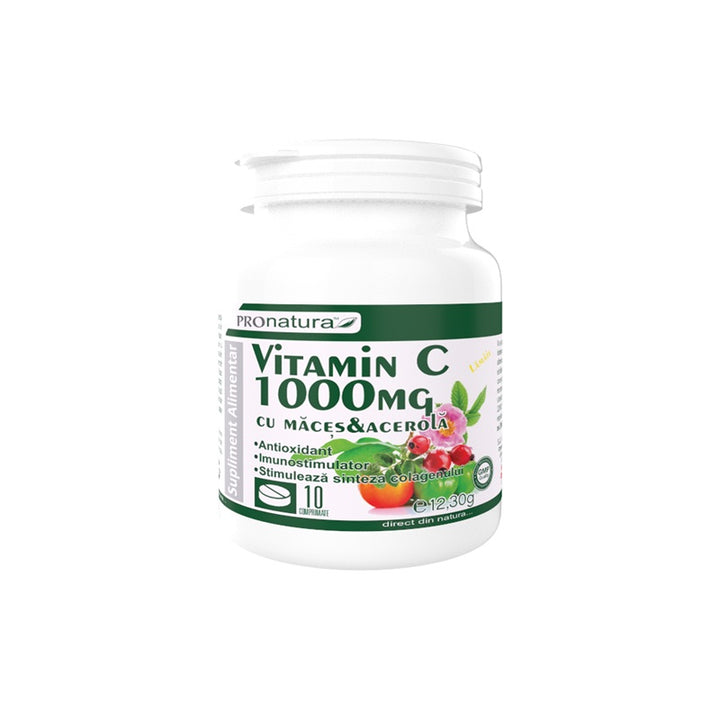 Vitamina c 1000mg maces&acerola-lamaie 10cpr - Medica