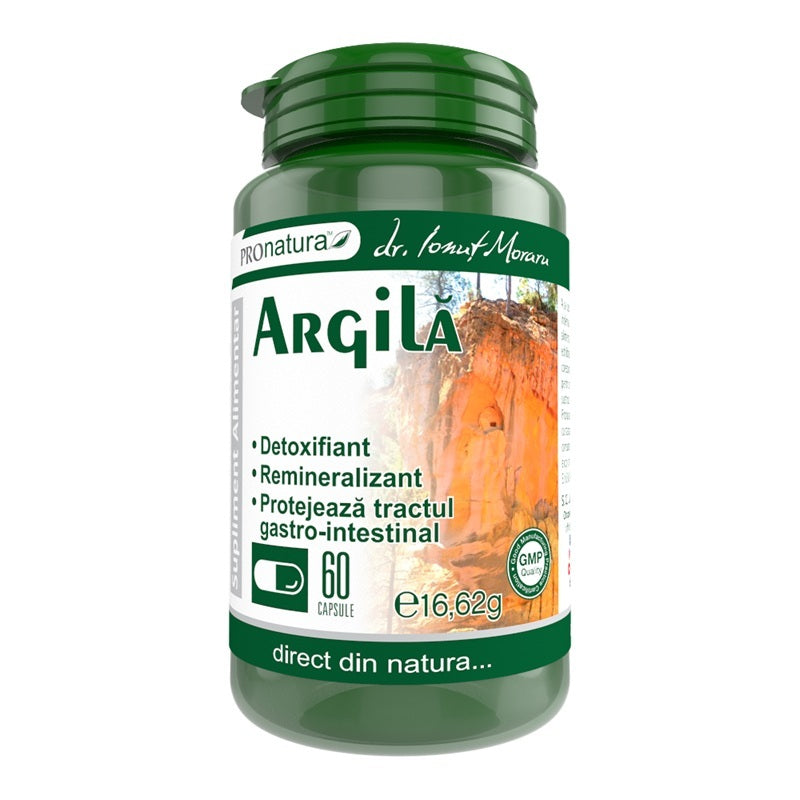 Argilă (60 capsule) – Medica - Pulbere de argilă 200 mg