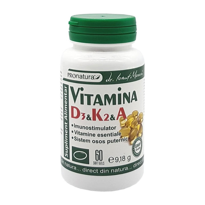 Vitamina d3+k2+a 60cps - Medica