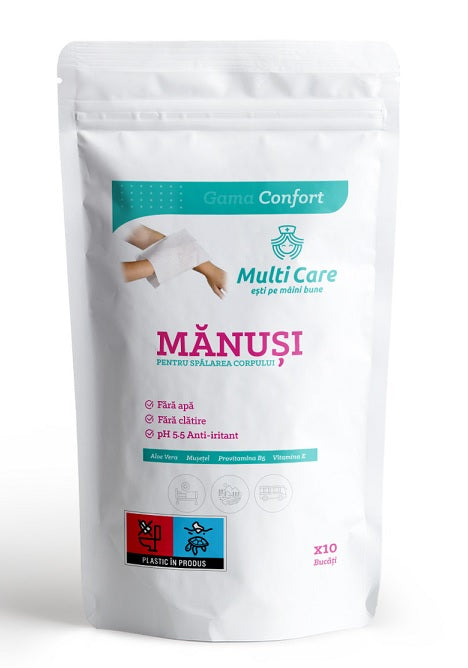 Multi care confort manusi spalarea corpului 10buc - Medoffice Saglik Endustri A.S.