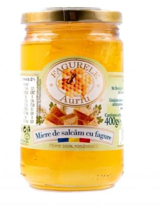Miere salcam fagure 400gr - Euro Apicola