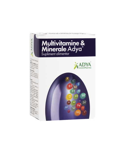Multivitamine & minerale 30cps gelatinoase moi - Adya Green Pharma