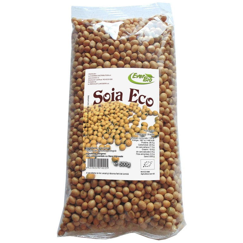 Soia boabe (bio) 500gr - Everbio