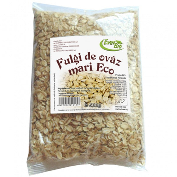 Fulgi de ovaz mari (bio) 500gr - Everbio