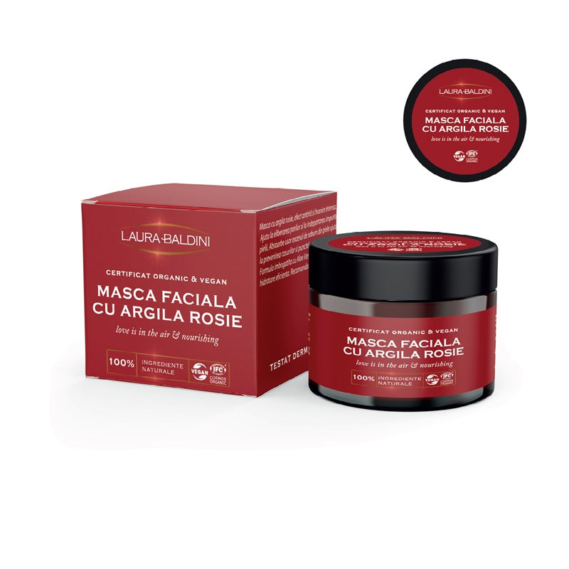 Mască Facială Argilă Roșie LOVE IS IN THE AIR 50ml - Laura Baldini