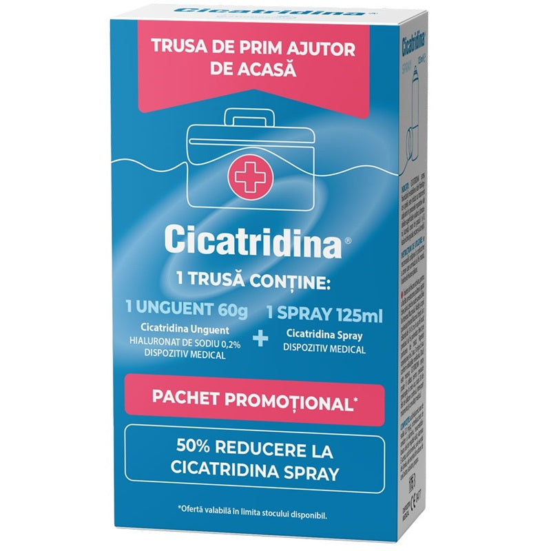 Pachet Cicatridina: Unguent 60g + Spray 125ml - Naturpharma