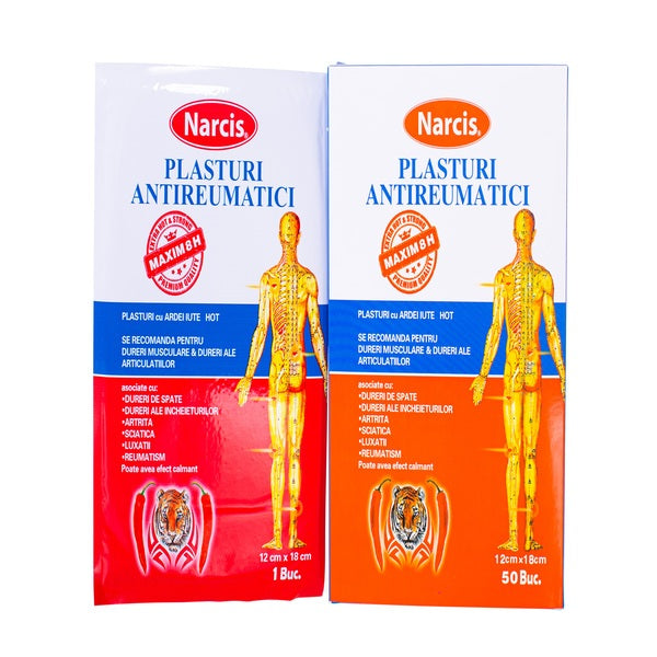 Plasture antireumatic ardei iute hot 12x18cm - Narcis