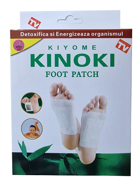 Plasturi Detoxifianti Kinoki, 6 cm x 8 cm, 10 bucati-NATD.00103