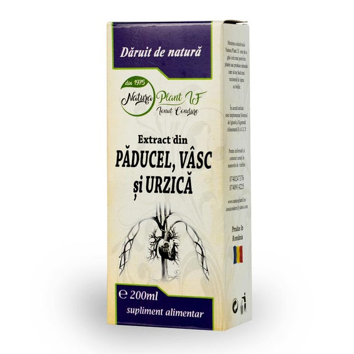 Extract din paducel, vasc si urzica 200ml - Natura Plant Poieni