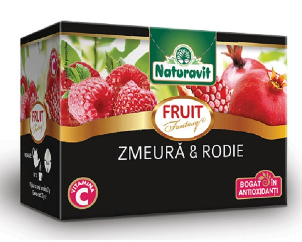 Ceai de zmeur si rodie fantasy 2gr*15dz - Naturavit