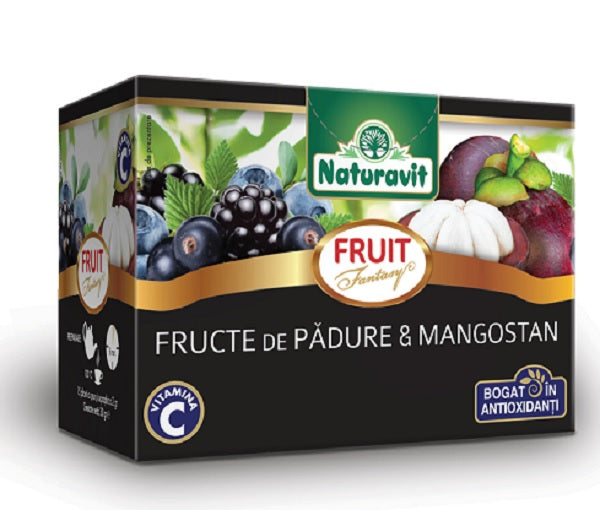 Ceai de fructe padure si mangostan fantasy 2gr*15dz - Naturavit