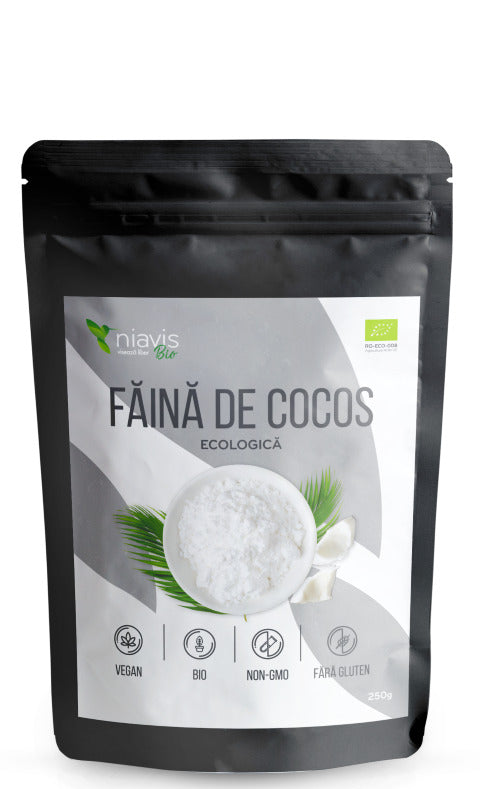 Faina de Cocos Pulbere Ecologica (Bio), 250 g-NIAV.00014