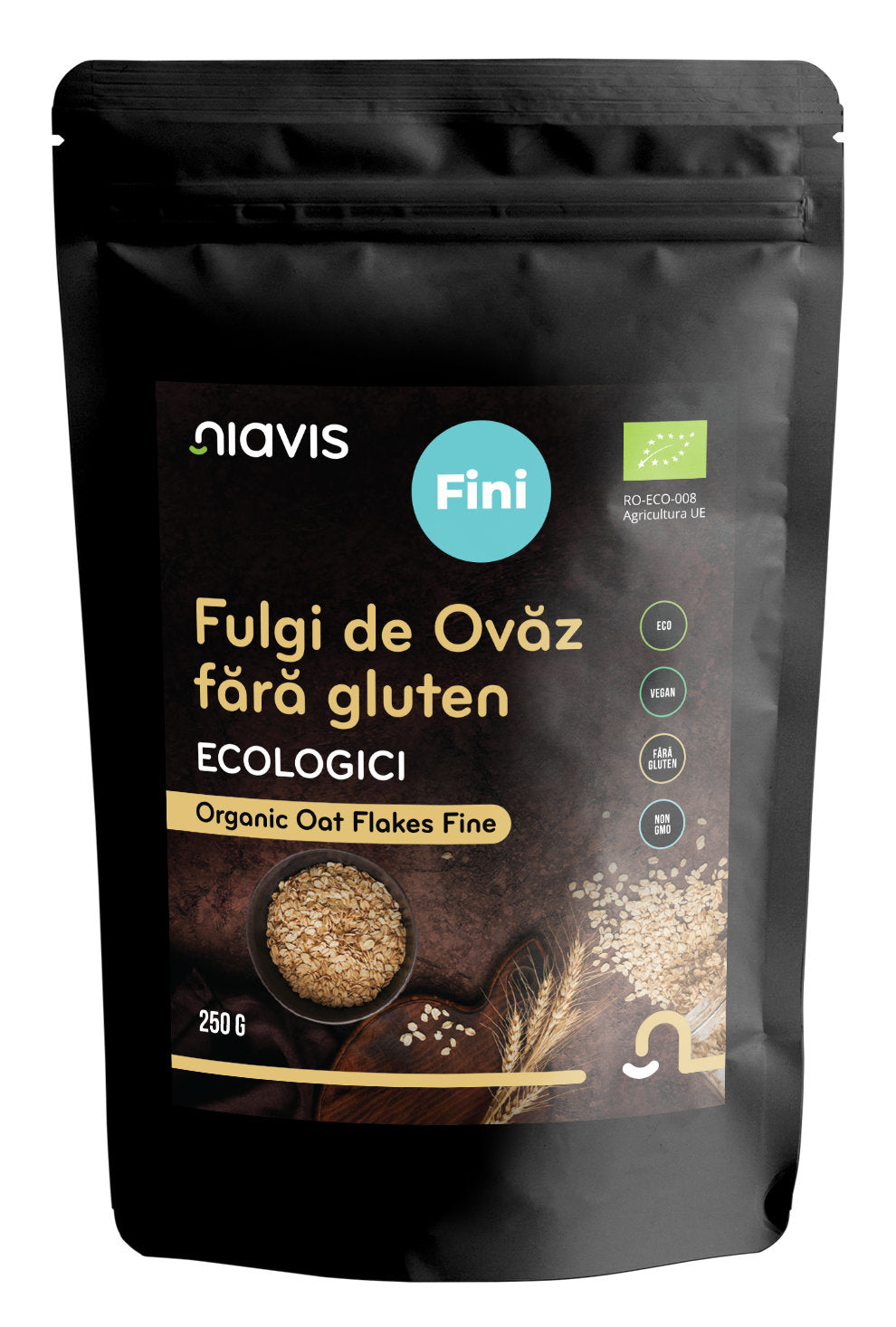 Fulgi ovaz ecologici fara gluten 250gr - Niavis