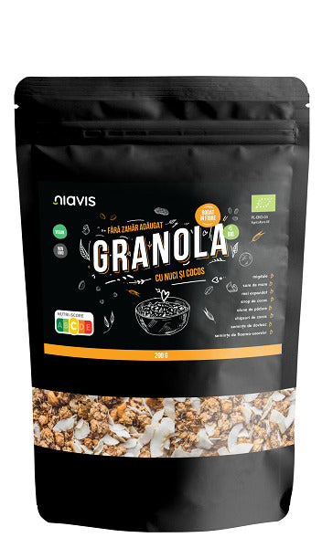 Granola cu Nuci si Cocos Bio, 200 g-NIAV.00112