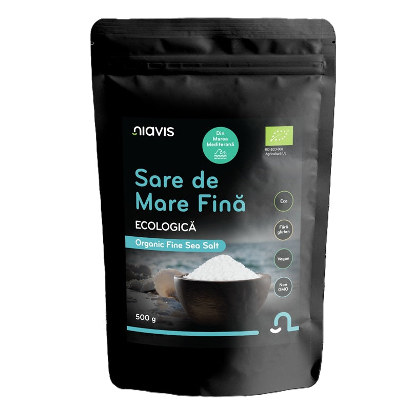 Sare de mare fina ecologica 500gr - Niavis