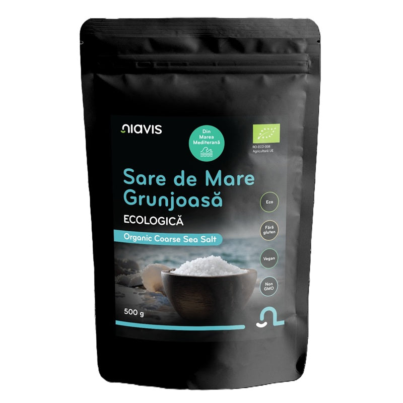 Sare de mare grunjoasa ecologica 500gr - Niavis