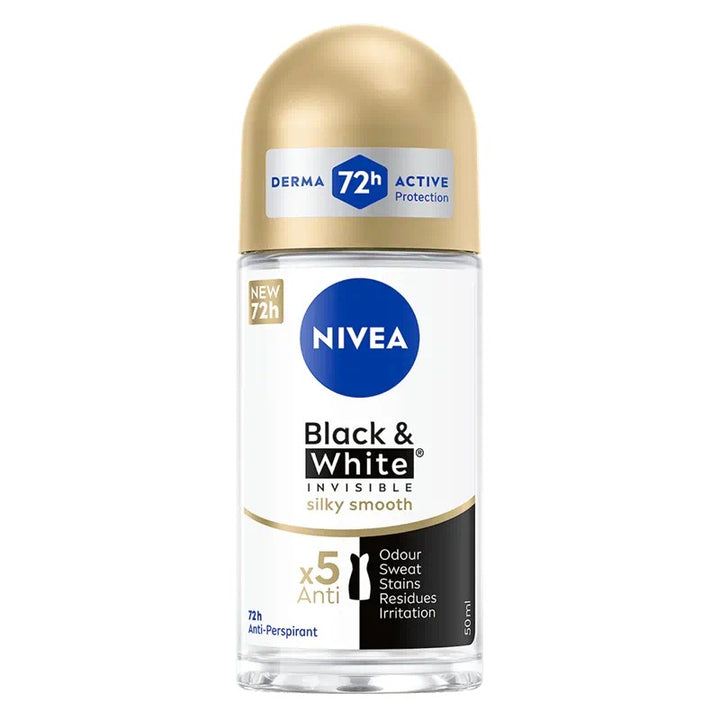 Roll-on black&white invisibil silky smooth 50ml - Nivea