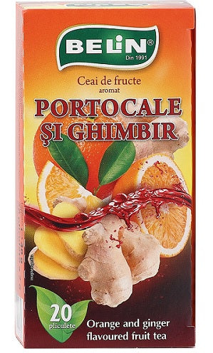 Ceai de portocale si ghimbir 2gr*20dz - Nova Plus