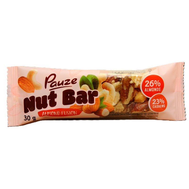 Baton almond fusion cu migdale caju nuci 30gr - Nova Plus