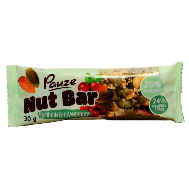 Baton pumpkin & cranberry cu migdale seminte de dovleac arahide 30gr - Nova Plus