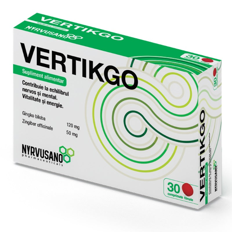Vertikgo 30cpr filmate - Nyrvusano Pharmaceuticals Srl