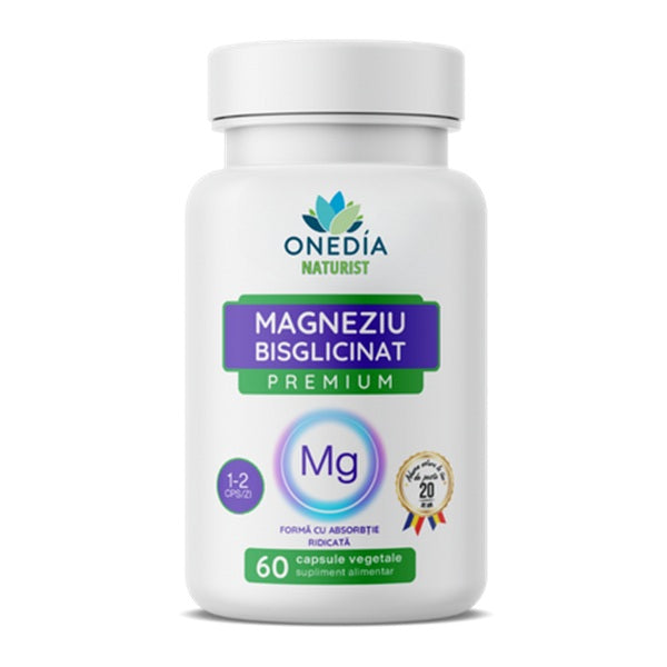 magneziu bisglicinat premium 60cps vegetale - Onedia