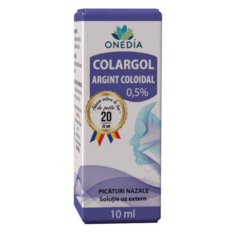 colargol argint coloidal 0,5%  10ml - Onedia