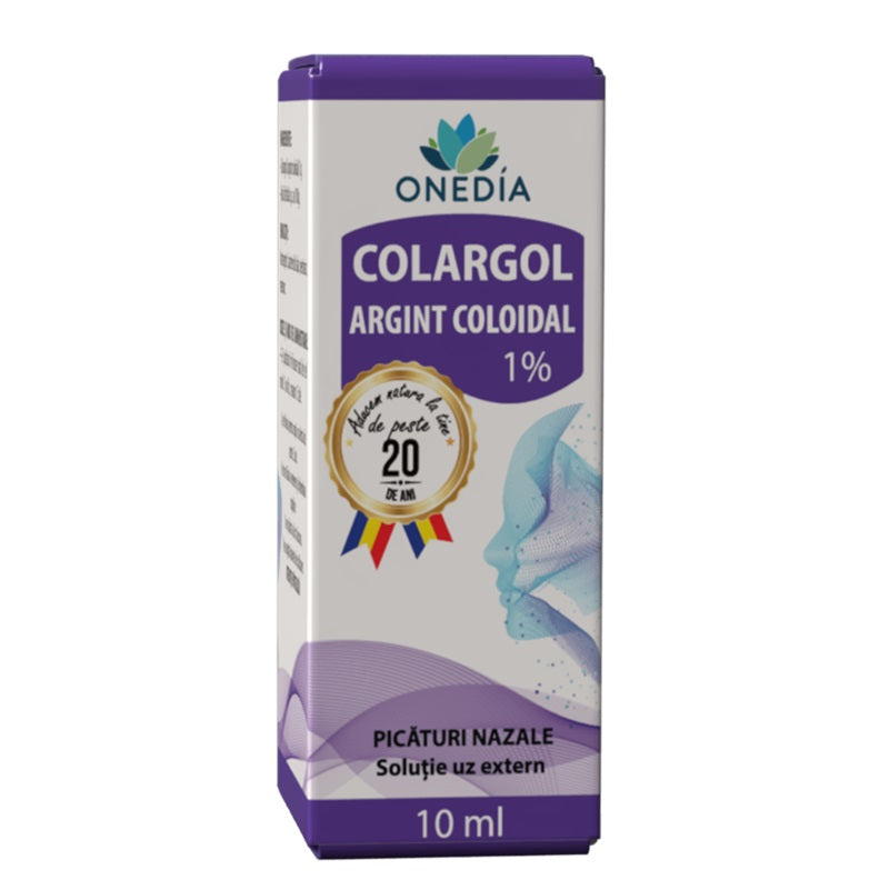 colargol argint coloidal 1%  10ml - Onedia