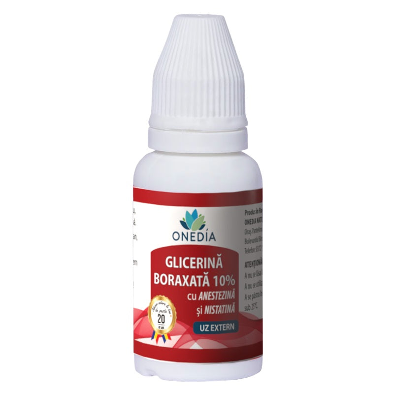 glicerina boraxata 10%  anestezina&nistatina 20gr - Onedia