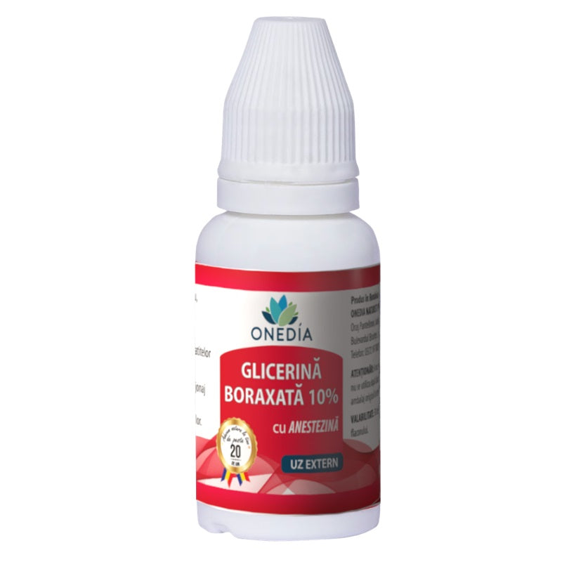 glicerina boraxata 10%  anestezina 20gr - Onedia