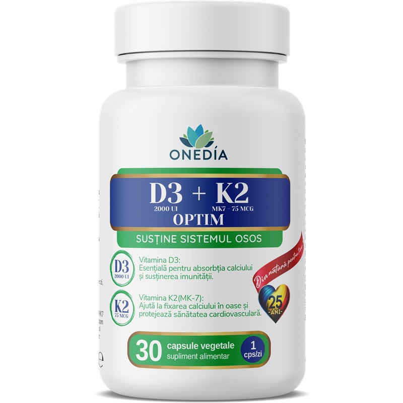vitamina d3+k2 optim 30cps vegetale - Onedia