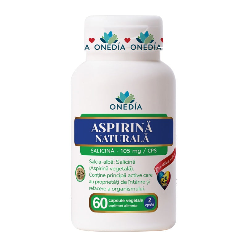 aspirina naturala salicina 105mg 60cps vegetale - Onedia