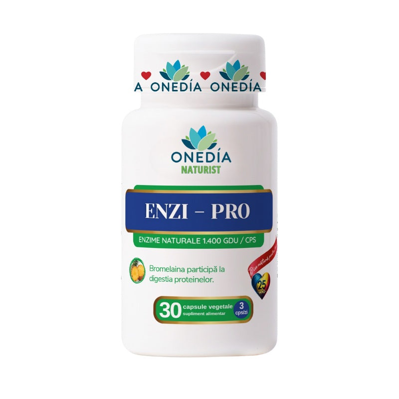 enzi-pro enzime digestive naturale 1400gdu 30cps vegetale - Onedia