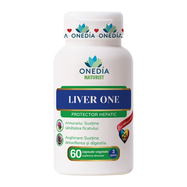Liver One protector hepatic, 60 capsule vegetale - Onedia