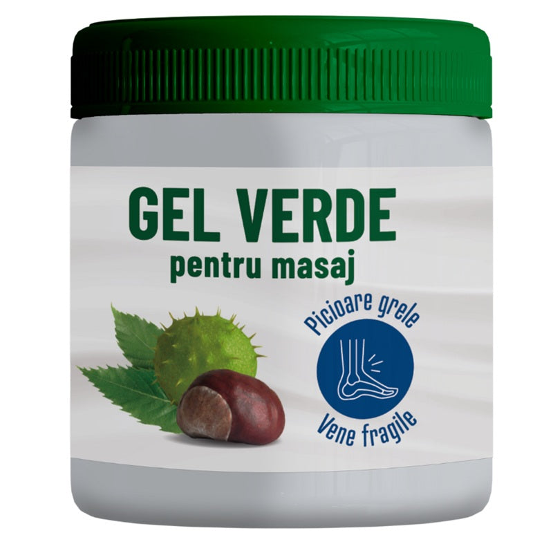 gel verde - picioare grele & vene fragile 500ml - Pharmaherbal