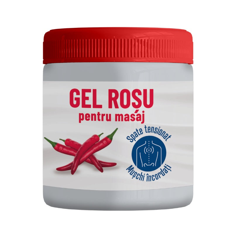 gel rosu - spate tensionat & muschi incordati 500ml - Pharmaherbal