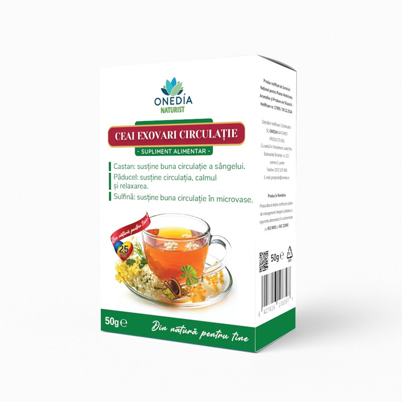 Ceai exovari circulatie 50gr -  Onedia