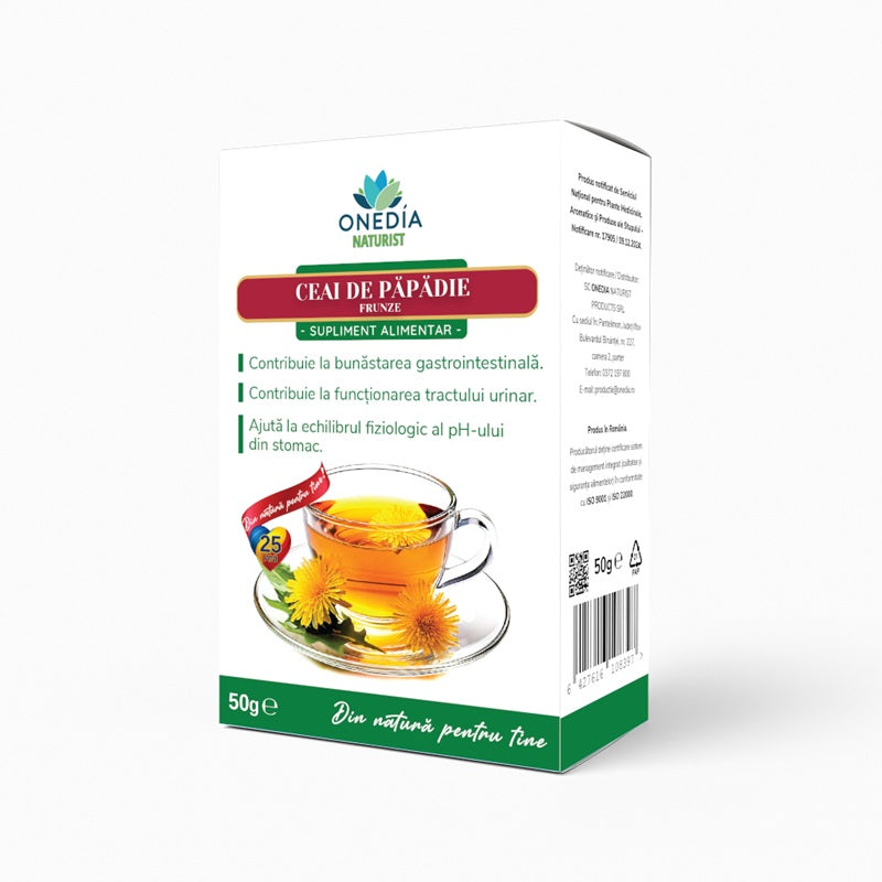 Ceai de papadie frunze 50gr -  Onedia