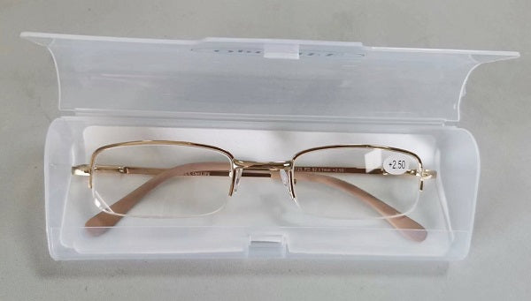 Ochelari de citit kcm rama metalica marimea +3.50 - Optilife