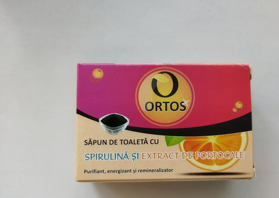 Sapun cu spirulina si portocale 100gr - Ortos Prod