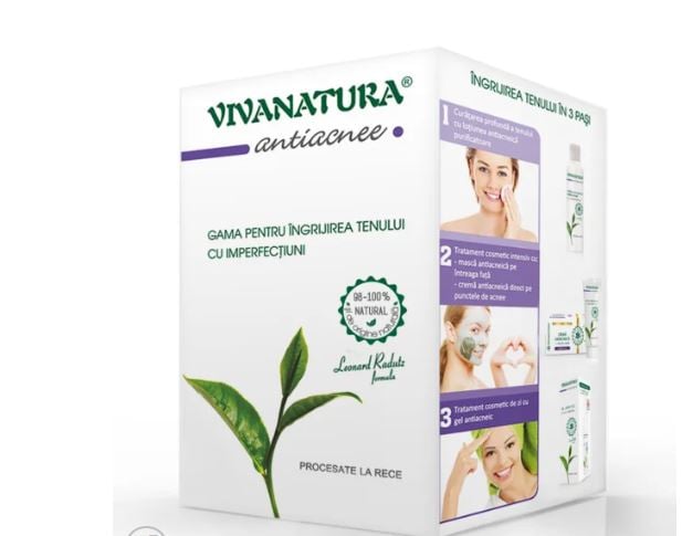Pachet antiacneic(cr+masca+lot.+gel) - Vivanatura