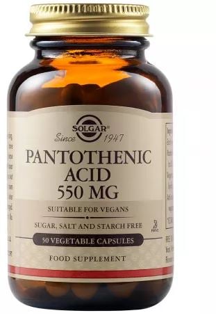 Pantothenic acid (b5) 550mg 50cps - Solgar