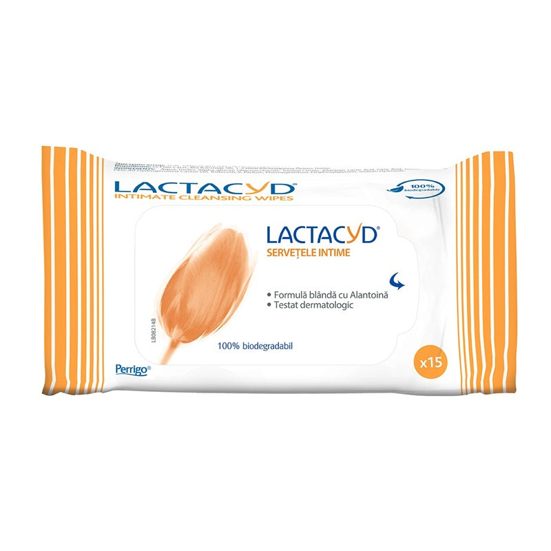 Lactacyd servetele intime 15buc - Perrigo Romania