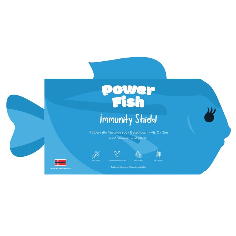 Immunity Shield pentru fete, 30 comprimate masticabile - Powerfish