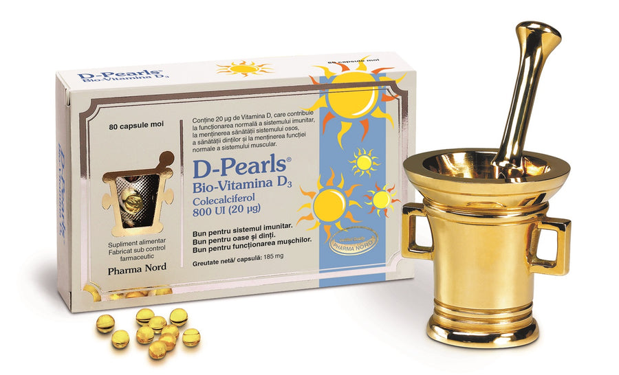 Bio-Vitamina D3 D-Pearls, 80 capsule-PHAR.00045
