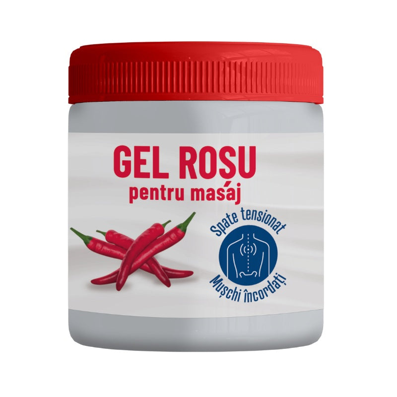 gel rosu - spate tensionat & muschi incordati 500ml - Pharmaherbal