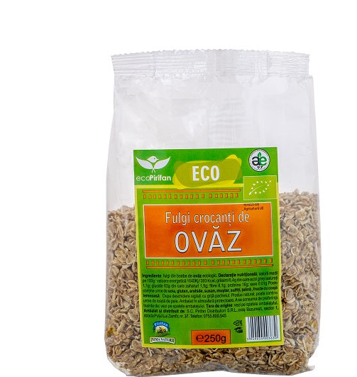 Fulgi crocanti de ovaz (bio) 250gr - Pirifan