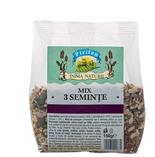 Mix 3seminte omega-3 150gr - Pirifan