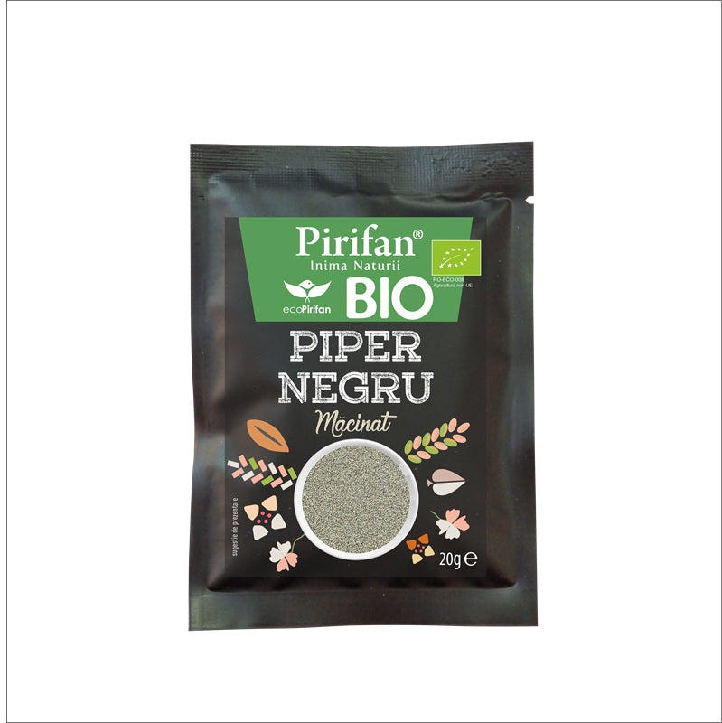 Piper negru macinat bio 20gr - Pirifan