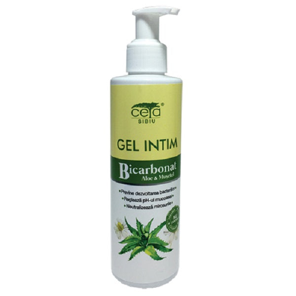 Gel intim bicarb.&aloe&musetel 200ml pompita - Ceta